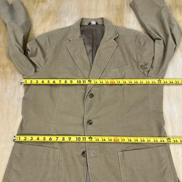 Vintage Eddie Bauer Corduroy Blazer Tall Mens Sz LargeCotton Stretch Khaki
